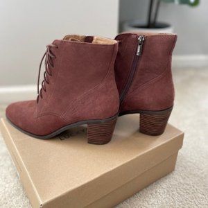 Lucky Brand Womens 9.5 Med Lace/Zip Bootie